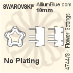 Swarovski Flower Settings (4744/S) 6mm - No Plating