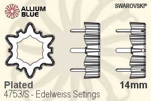 Swarovski Edelweiss Settings (4753/S) 14mm - Plated