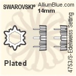 施華洛世奇 Edelweiss花式石爪托 (4753/S) 18mm - 鍍面