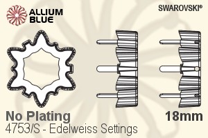 Swarovski Edelweiss Settings (4753/S) 18mm - No Plating