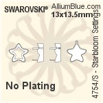Swarovski Starbloom Settings (4754/S) 8x8mm - Plated