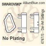 Swarovski De-Art Settings (4767/S) 23x13mm - Plated