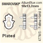 Swarovski Fatima Hand Setting (4778/S) 18x13.7mm - Plated