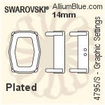 Swarovski Graphic Settings (4795/S) 19mm - Plated
