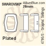 Swarovski Graphic Settings (4795/S) 19mm - No Plating
