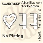 Swarovski Xilion Pear Shape Settings (4328/S) 6x3.6mm - No Plating