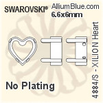Swarovski XILION Heart Settings (4884/S) 8.8x8mm - No Plating