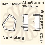 Swarovski Xilion Navette Settings (4228/S) 15x7mm - No Plating