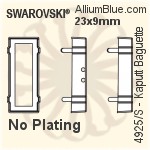 Swarovski Long Oval Settings (4161/S) 27x9mm - No Plating
