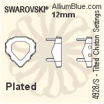 Swarovski Tilted Chaton Settings (4928/S) 18mm - No Plating