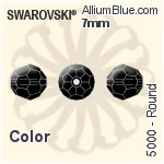 施華洛世奇 圓形 串珠 (5000) 8mm - 顏色（半塗層）
