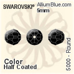 施華洛世奇 圓形 串珠 (5000) 5mm - 顏色