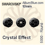 施華洛世奇 圓形 串珠 (5000) 12mm - 透明白色
