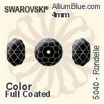 Swarovski Rondelle Bead (5040) 4mm - Crystal Effect (Full Coated)