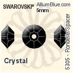 Swarovski XILION Rose Flat Back Hotfix (2028) SS30 - Colour (Half Coated) With Aluminum Foiling