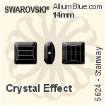 スワロフスキー Stairway ビーズ (5624) 10mm - クリスタル