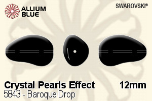 施華洛世奇 Baroque Drop (5843) 12mm - 水晶珍珠
