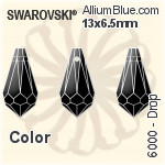 Swarovski Pear-shaped Fancy Stone (4320) 18x13mm - Color With Platinum Foiling