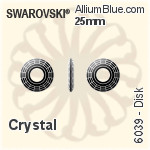 Swarovski Disk Pendant (6039) 25mm - Crystal Effect