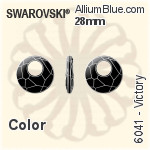 施華洛世奇 梨形 吊墜 (6106) 16mm - 白色（半塗層）