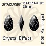 Swarovski Pear-shaped Pendant (6106) 22mm - Color