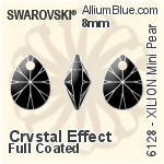 Swarovski XILION Mini Pear Pendant (6128) 8mm - Crystal Effect (Full Coated)