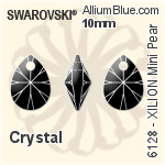 スワロフスキー XILION Mini Pear ペンダント (6128) 10mm - クリスタル エフェクト