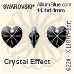Swarovski XILION Heart Pendant (6228) 14.4x14mm - Crystal Effect