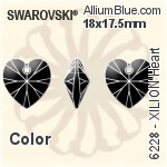 施華洛世奇 純潔樹葉 手縫石 (3224) 23x18mm - 顏色 無水銀底