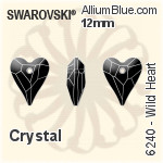 Swarovski Wild Heart Pendant (6240) 12mm - Clear Crystal