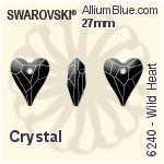 Swarovski Wild Heart Pendant (6240) 17mm - Crystal Effect
