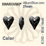 Swarovski Wild Heart Pendant (6240) 27mm - Crystal Effect