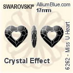 Swarovski Miss U Heart Pendant (6262) 26mm - Colour (Uncoated)