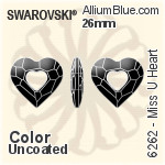 Swarovski Miss U Heart Pendant (6262) 34mm - Clear Crystal