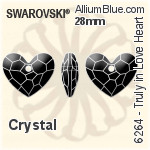 Swarovski Truly in Love Heart Pendant (6264) 28mm - Colour (Uncoated)