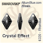 Swarovski Rhombus Pendant (6320) 14mm - Colour (Uncoated)