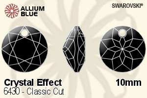 Swarovski Classic Cut Pendant (6430) 10mm - Crystal Effect