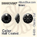 施華洛世奇 圓形 串珠 (5000) 4mm - 白色（半塗層）