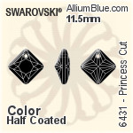 Swarovski Pear-shaped Sew-on Stone (3230) 28x17mm - Color (Half Coated) With Platinum Foiling