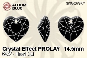 Swarovski Heart Cut Pendant (6432) 14.5mm - Crystal Effect PROLAY