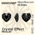 Swarovski Heart Cut Pendant (6432) 14.5mm - Crystal Effect PROLAY