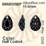 Swarovski Pear Cut Pendant (6433) 16mm - Crystal Effect