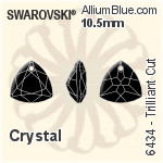Swarovski Trilliant Cut Pendant (6434) 10.5mm - Crystal Effect