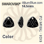 Swarovski Trilliant Cut Pendant (6434) 14.5mm - Crystal Effect
