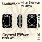 スワロフスキー Emerald カット ペンダント (6435) 11.5mm - クリスタル エフェクト PROLAY