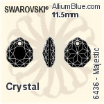 スワロフスキー Majestic ペンダント (6436) 11.5mm - カラー