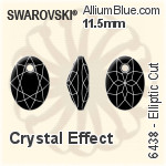 Swarovski Elliptic Cut Pendant (6438) 11.5mm - Color