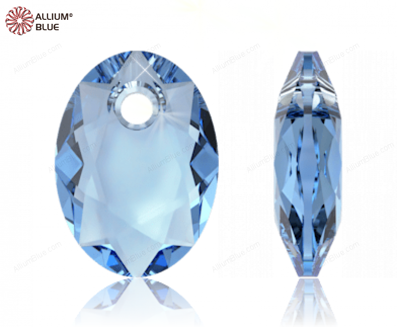 SWAROVSKI 6438 9MM RECREATED ICE BLUE