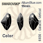 Swarovski Galactic Vertical Pendant (6656) 27mm - Crystal Effect PROLAY