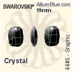 Swarovski Graphic Pendant (6685) 19mm - Clear Crystal